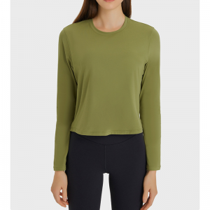 Camicie da yoga a colori solidi sciolti