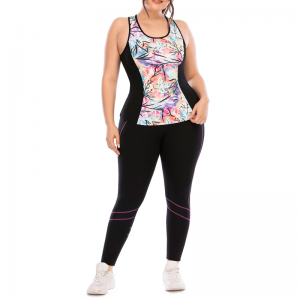 Set di yoga tascabile floreale