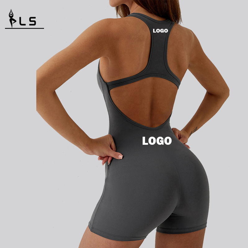 SC10611 ONE pezzi donne senza cuciture yoga set di corpi da corpi scricchiolii senza maniche sexy raggruppamenti