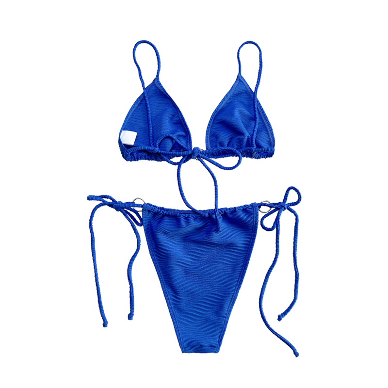 Modello blu Speciale Anello in tessuto Cingcio da bagno a due pezzi.