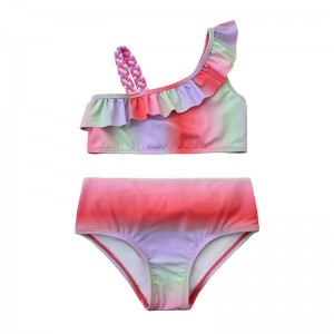 Colore a gradiente bambino da bagno da bagno da bagno all\'ingrosso da bagno all\'ingrosso bambini bikini baby da bagno oem