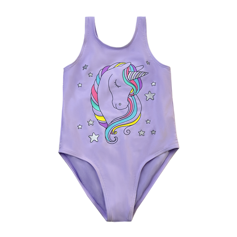 Swimwear Baby Swimwear Stampa personalizzata per bambini Custom One Piece Swimweenwear Kids Solid Color