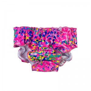 Pannolini per bambini pieghe floreali stampate comode assorbenti così simpatici rosa luminosa