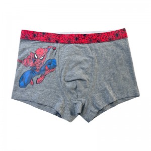 Boy Underpants Spiderman Stampa Contrasto di colore BABY Grey Underpants Comfort Basic